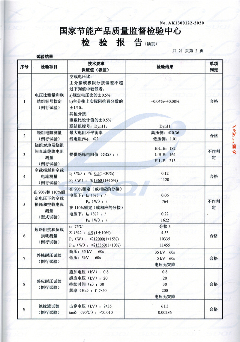 高低压试验报告-S11-1250周至周至周至油浸式变压器-2.jpg